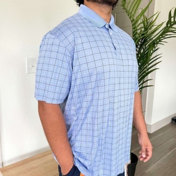 Ralph Lauren Purple Label Other - ❤️SOLD❤️Ralph Lauren Purple Label Cotton Blue Plaid Polo